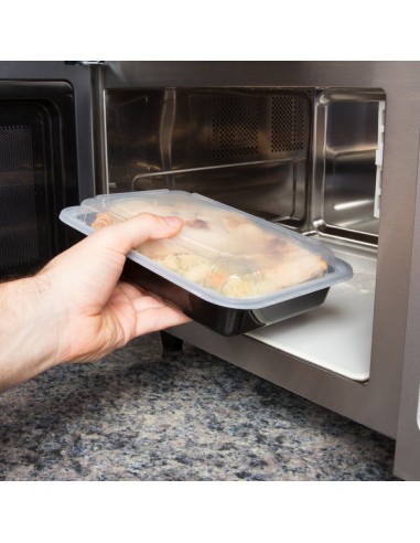 Newspring 28 oz Black Rectangular Microwavable...