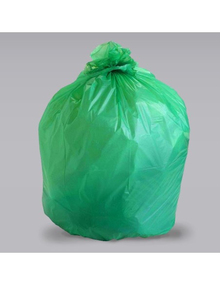 46 Gallon Eco-Friendly Green Garbage Bag 1.25 Mil 100/Case