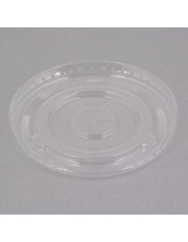 Clear Flat Lid with Straw Slot 14-24 oz. 98 mm...