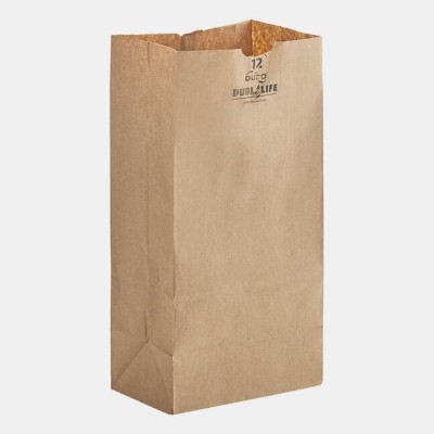 12 lb Brown Paper Bag 500/Bundle