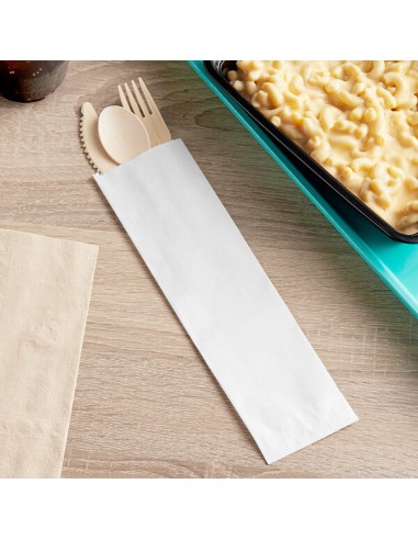 Bagcraft 2 3/4" x 10" White Disposable...