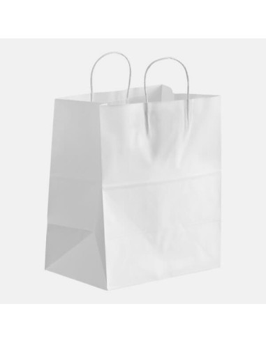 Dubl Life® Bistro Shopping Bag White, 10" x...