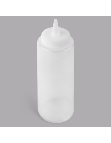 Tablecraft 108C 8 oz. Clear Cone Tip Squeeze...