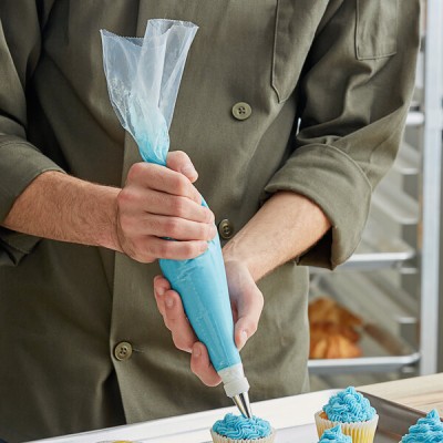 Ateco 18" High-Grip Clear Disposable Pastry Bag 100/Roll 2