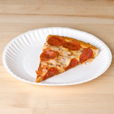 9" White Paper Plate - 1000/Case 2