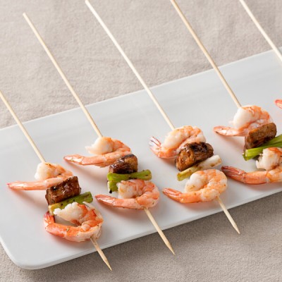 Compostable 12" Round Bamboo Skewers 1000/Box