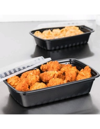 Black Rectangular 38oz Microwavable Heavy...