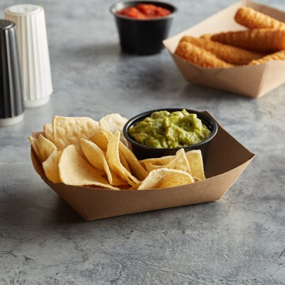 2 lb. Natural Eco-Kraft Customizable Paper Food Tray -... 2